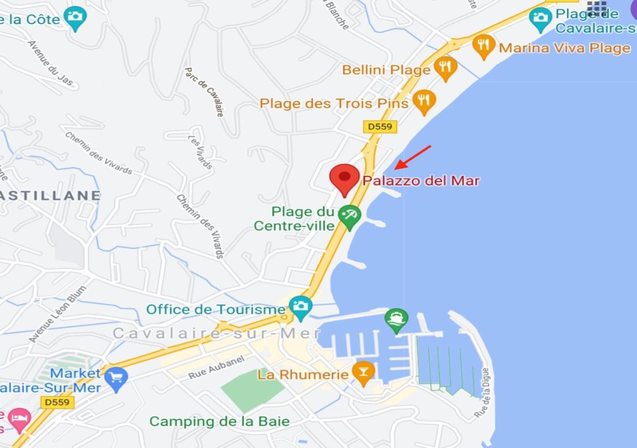 Studio 207-Front De Mer Parking Prive Cavalaire-sur-Mer Eksteriør billede